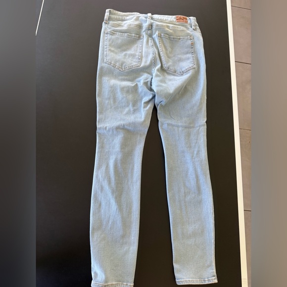Aeropostale Vintage Slim High Rise Jeans Sz 10 Light Wash Distressed - Picture 9 of 13